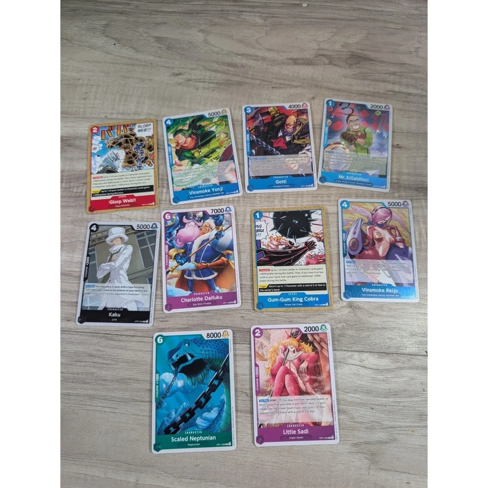 One Piece Card Game Lot Of 70
